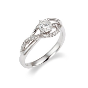 5부 GIA 다이아몬드 반지 웨이브 최고급품질 D칼라 VVS1 엑설런트컷팅