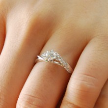 3부 GIA 다이아몬드 반지 웨이브 최고급품질 D칼라 VVS1 엑설런트컷팅